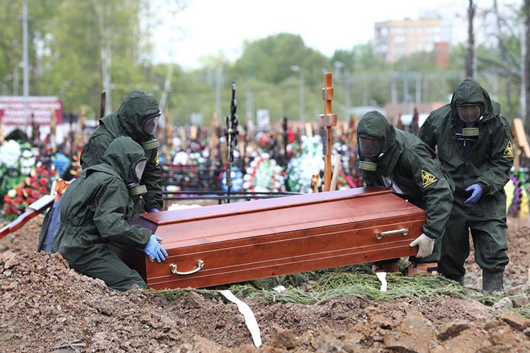 d muertos en rusia covid