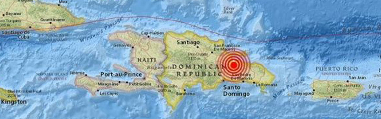 Reportan 7 sismos en Republica Dominicana en las ultimas horas