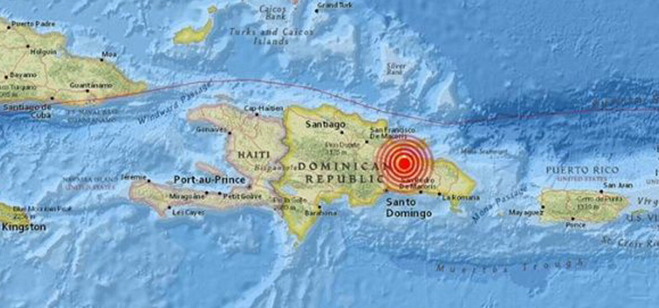 Reportan 7 sismos en Republica Dominicana en las ultimas horas