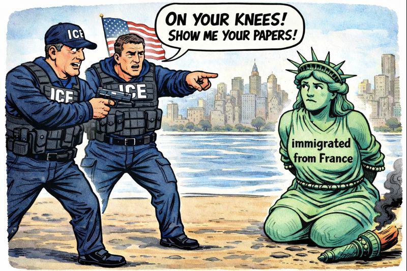 (Multimedia) Viñeta: "Libertad, enséñanos tus papeles" 1 19 6 2