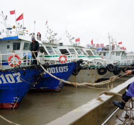 China emite alerta azul ante proximidad del tifón Dolphin 3 71 6