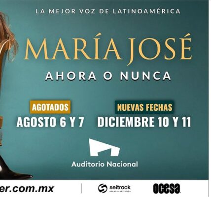 María José anuncia dos fechas más en el máximo escenario de Reforma 2 mail 2 1
