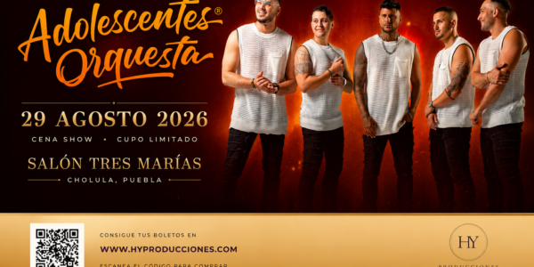 Adolescentes Orquesta desatará una cena show monumental en el Salón Tres Marías de Puebla 14 8f9fa39f d0d9 4345 96cf 67821066a295