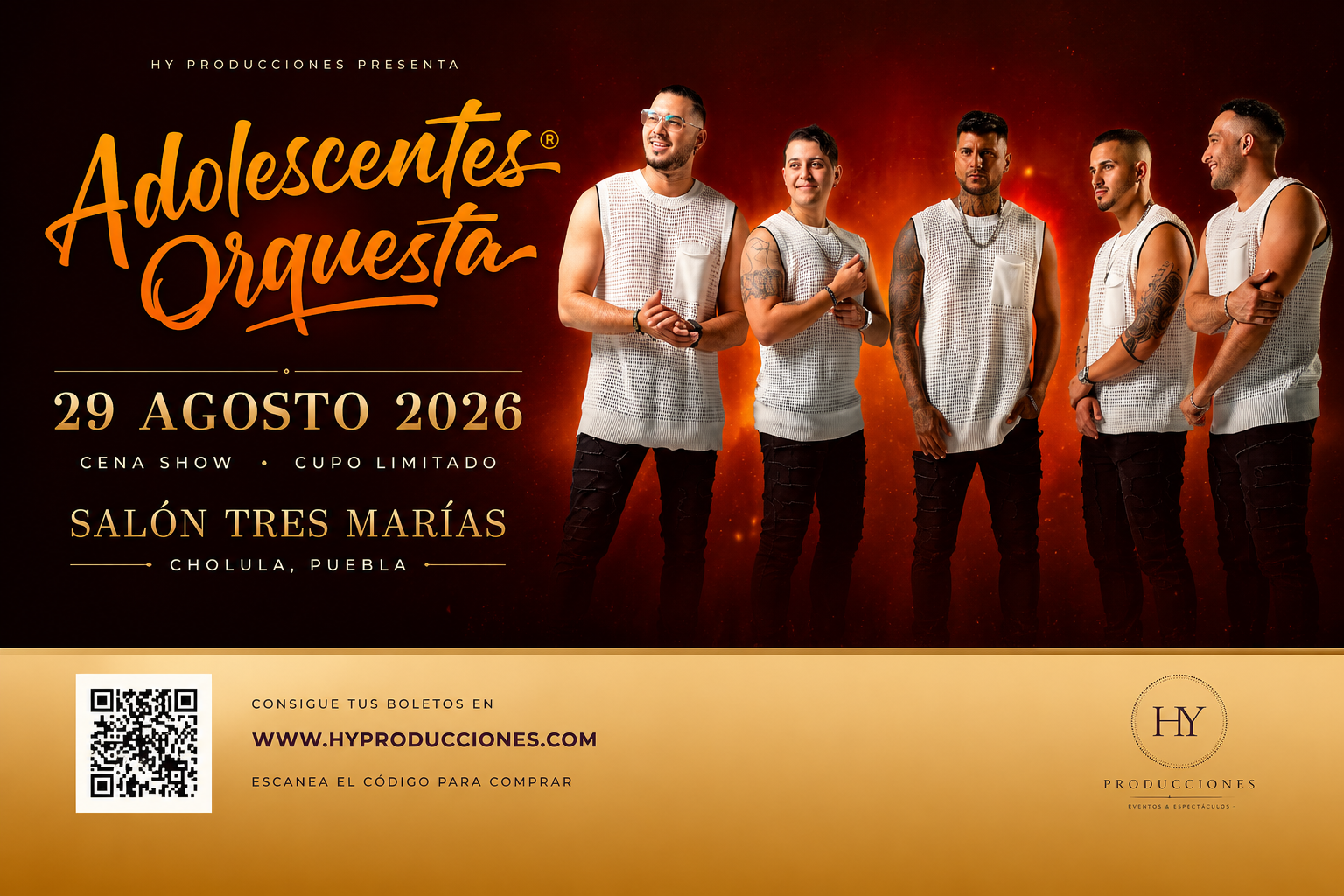 Adolescentes Orquesta desatará una cena show monumental en el Salón Tres Marías de Puebla 1 8f9fa39f d0d9 4345 96cf 67821066a295