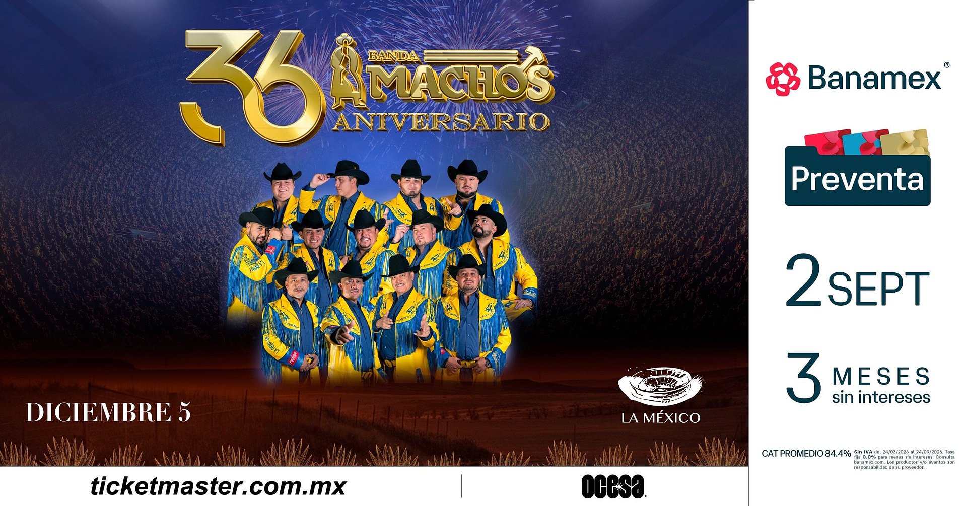 Banda Machos hará historia en La México con un concierto el 5 de diciembre 1 image processing20260828 8 5cfafu