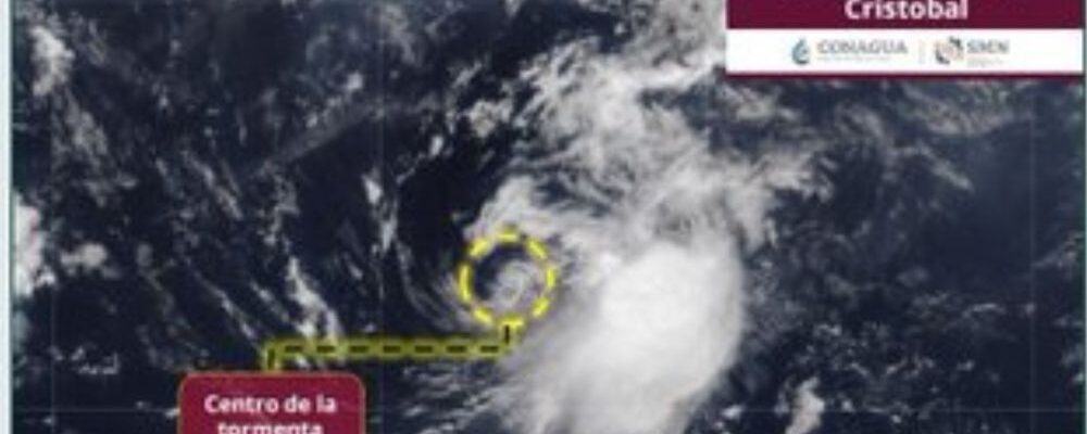 se forma la tormenta tropical cristobal en el atlantico no representa peligro para mexico smn 13 1000x428