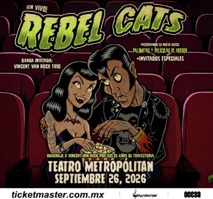 Rebel Cats llevará el horrobilly al Teatro Metropólitan con una noche de terror, rocanrol y homenaje a Vincent Van Rock 4 Rebel Cats 1