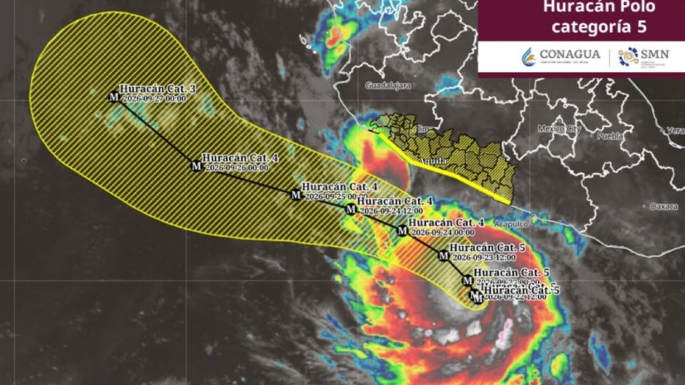 "Polo" toma fuerza en el Pacífico y se convierte en huracán categoría 5; provocará lluvias en el suroeste del país 1 f960x540 159288 233363 5050